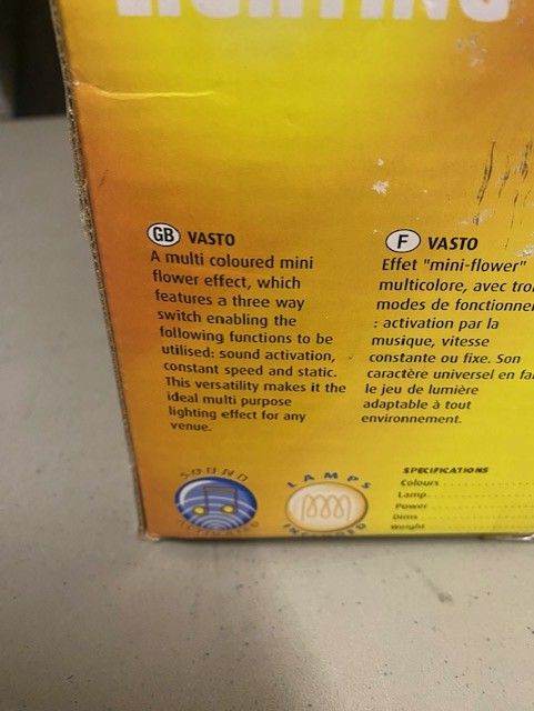 DISCO DJ LIGHT EFFECT - MULTI COLOURED MOONFLOWER - ONLY £60