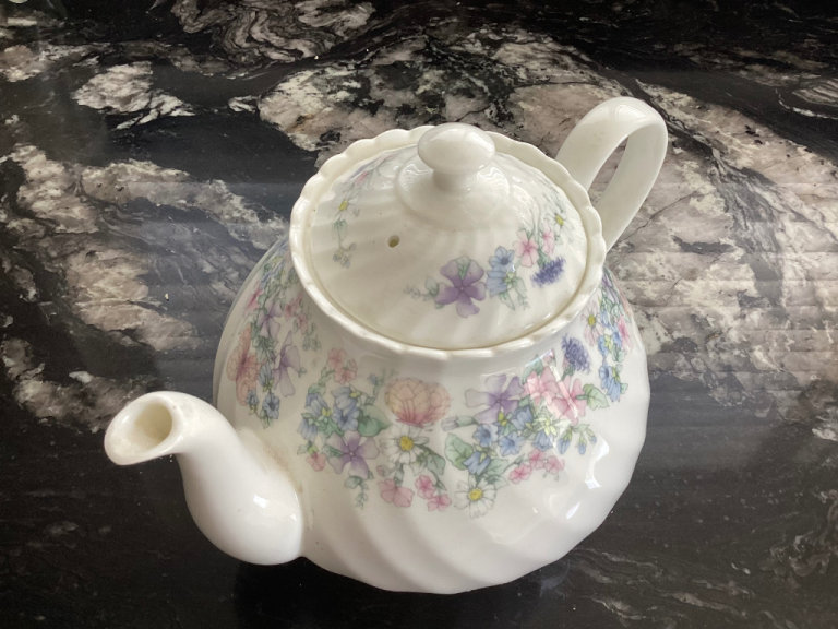 Wedgwood Angela fluted teapot 