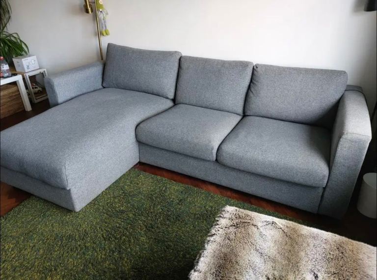 FREE DELIVERY IKEA VIMLE GREY CORNER SOFA WITH STORAGE GOOD CONDITION