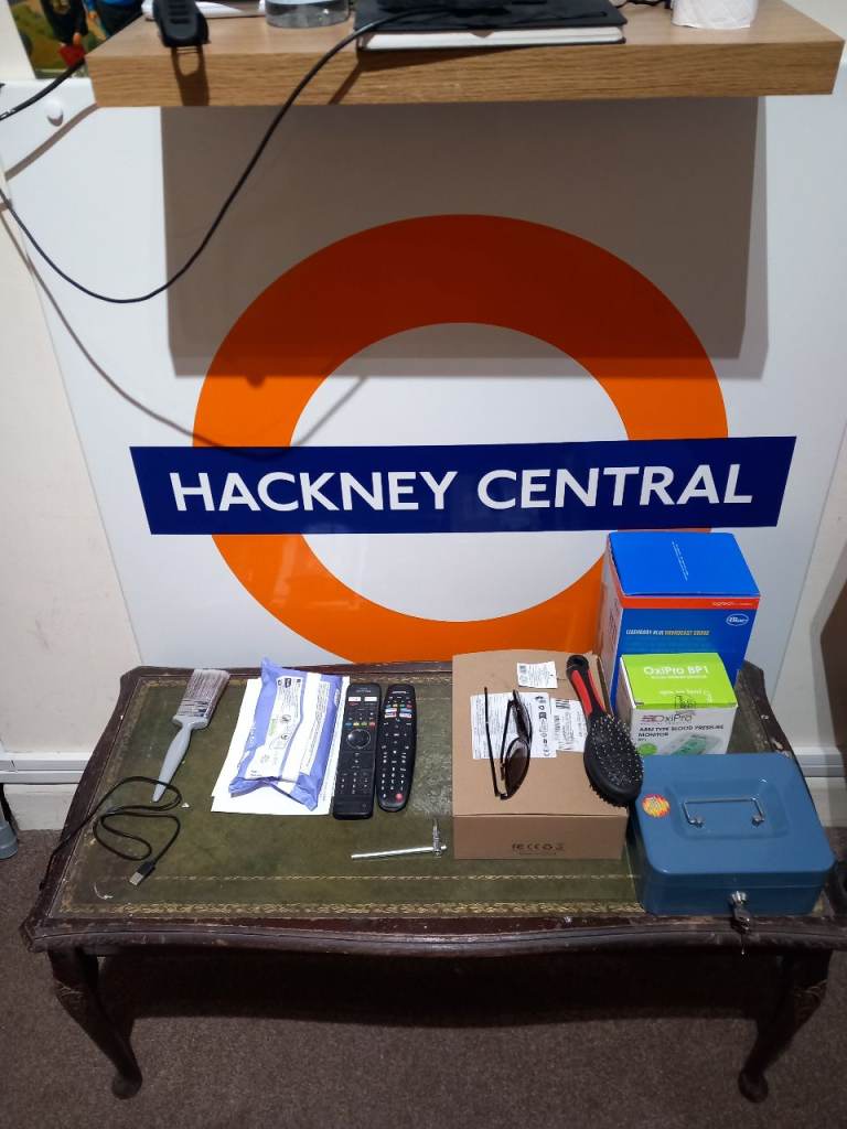 Enamel Large Tube Sign - New Cross Gate & Hackney Central