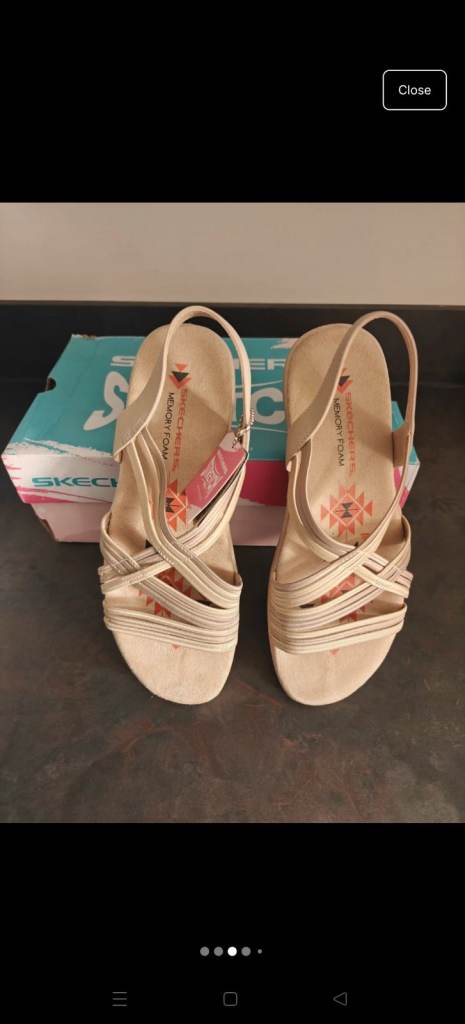 Skechers Women's Reggae Slim-Simply Stretch Sport Sandal size 8