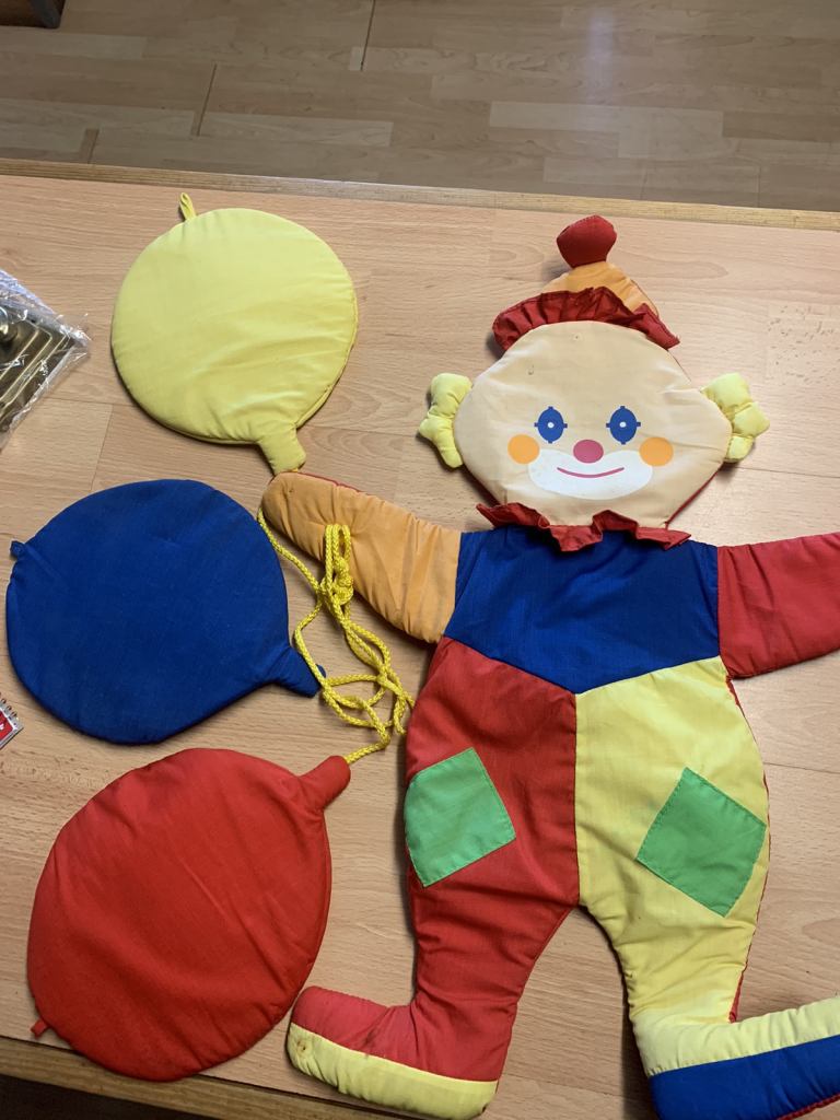 Wall Hanging Clown in Fabric Material 🤡 