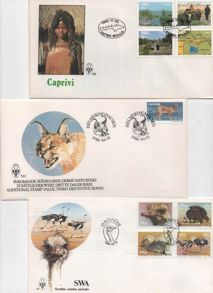 72 British Commonweath Africa first day covers