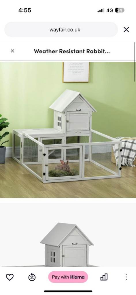 Brand New Rabbit Hutch. Ready to Assemble 