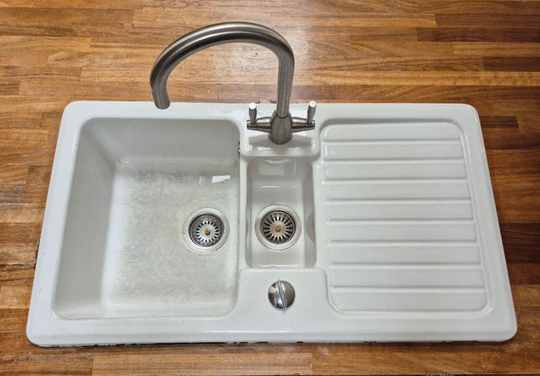 1.5 bowl ceramic sink