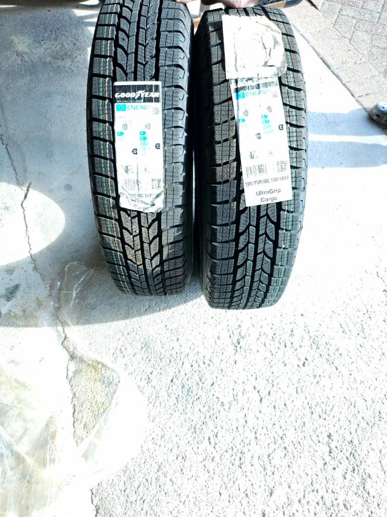 New Tyres - Goodyear Ultra Grip 195/75/R16x tyres qty 2 open to offers 