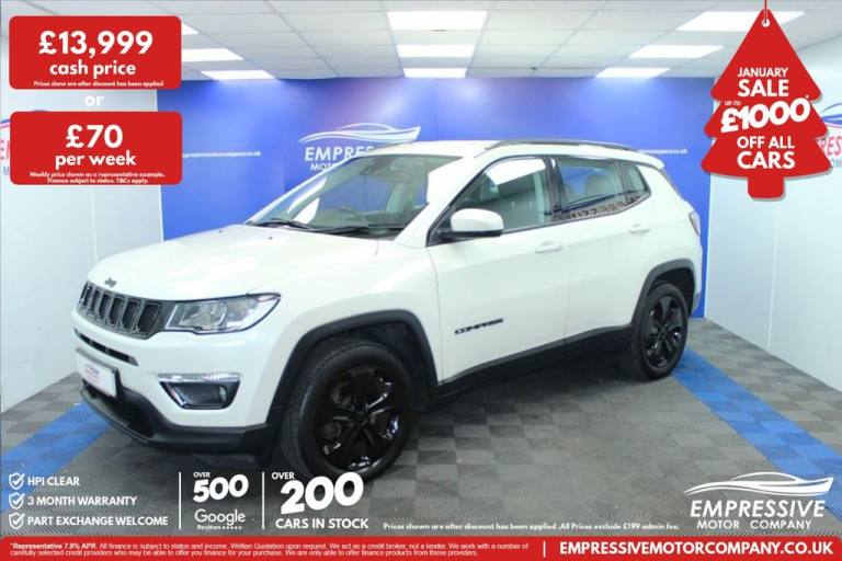 2021 71 JEEP COMPASS 1.4T MULTIAIRII GPF NIGHT EAGLE SUV 5DR PETROL MANUAL EURO 
