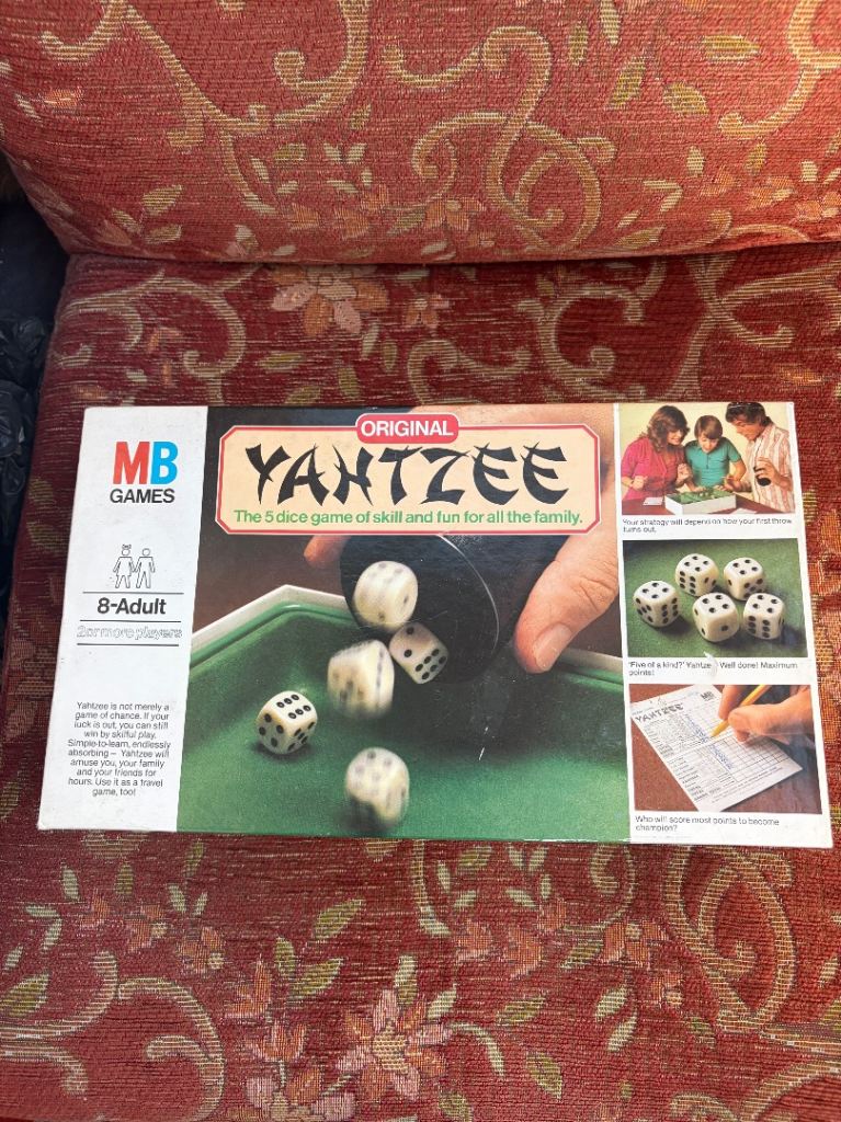 Original Yahtzee game 
