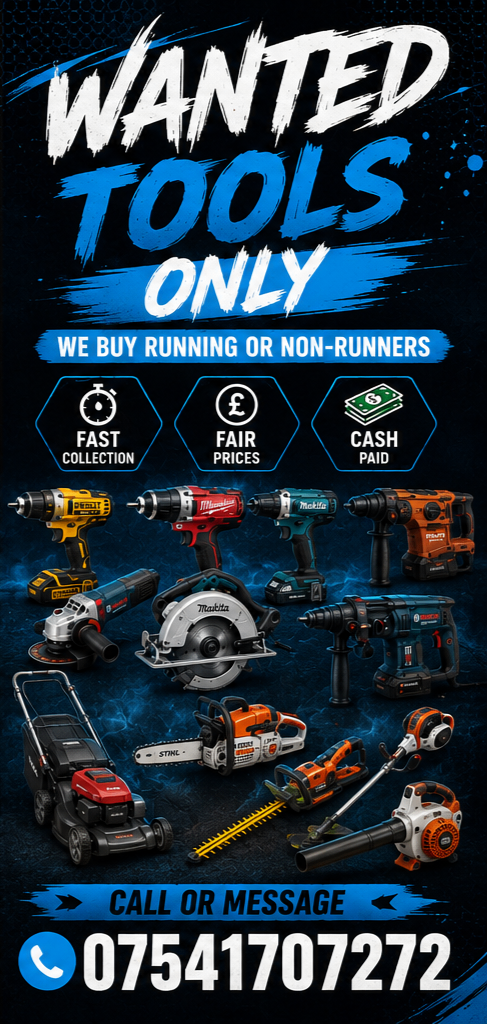 Tools bought for cash