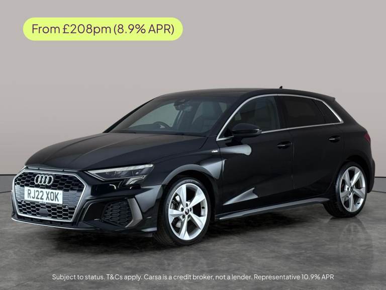 2022 Audi A3 1.0 TFSI 30 S line Sportback 5dr Petrol S Tronic Euro 6 (s/s) (110 ps) LANE Hatchbac...