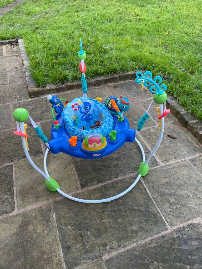image for Baby Einstein, jumperoo Neptune's Ocean Discovery Activity Jumper & Bouncer