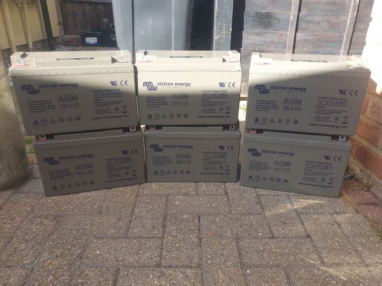 6 x 110aH Victron Deep Cycle batteries