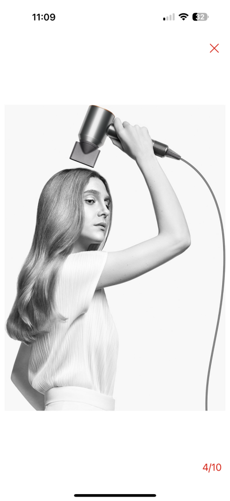 Dyson supersonic hair dryer - Bright Nickle/copper