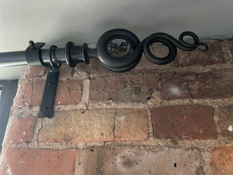 Wrought Iron Curtain Poles 