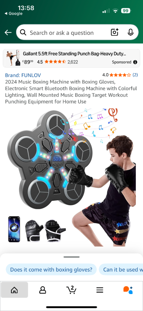 Musical boxing pad WANTED