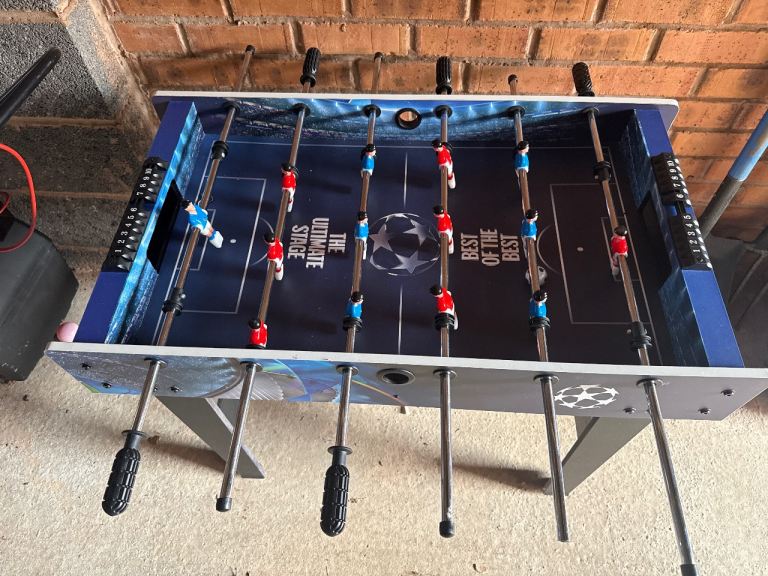 Full-Size Foosball Table – Blue, Good Condition