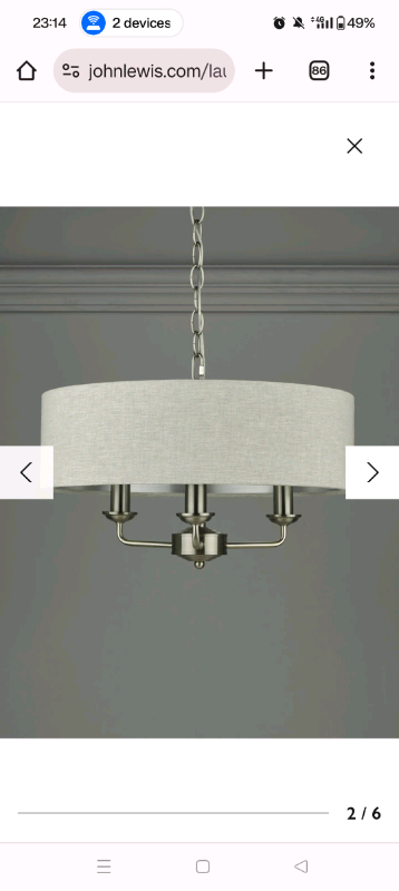 Laura Ashley soretto ceiling light 