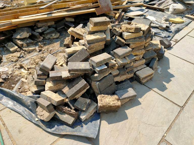 Free- Job Lot: Grey Block Paving Bricks