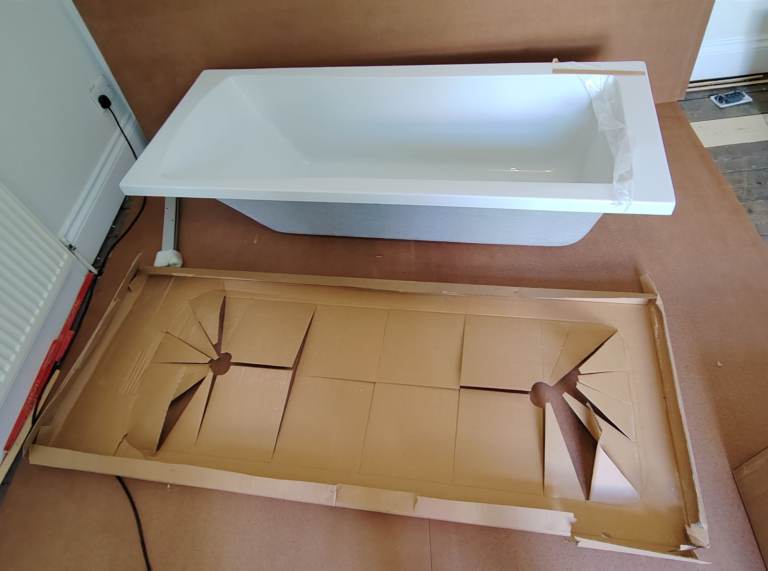 Balterley Bathroom Square Single Ended Bath Tub and Leg Set  - £95