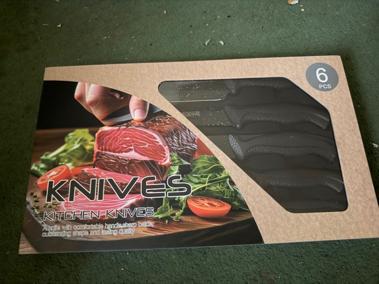 New 6-Piece Black Kitchen
