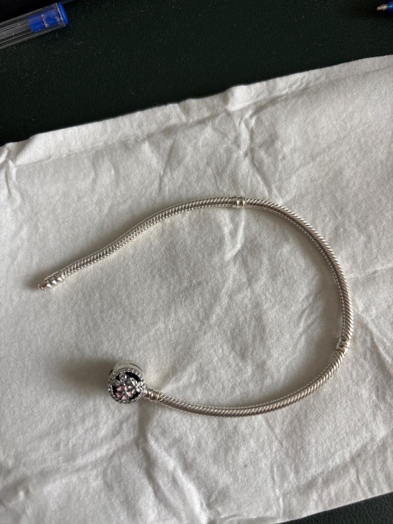 Pandora Silver Charm Bracelet – Good Condition