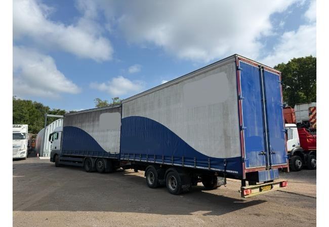 Draw Bar Trailer, 25ft Curtainside Trailer BWP Axles, Disc Brakes