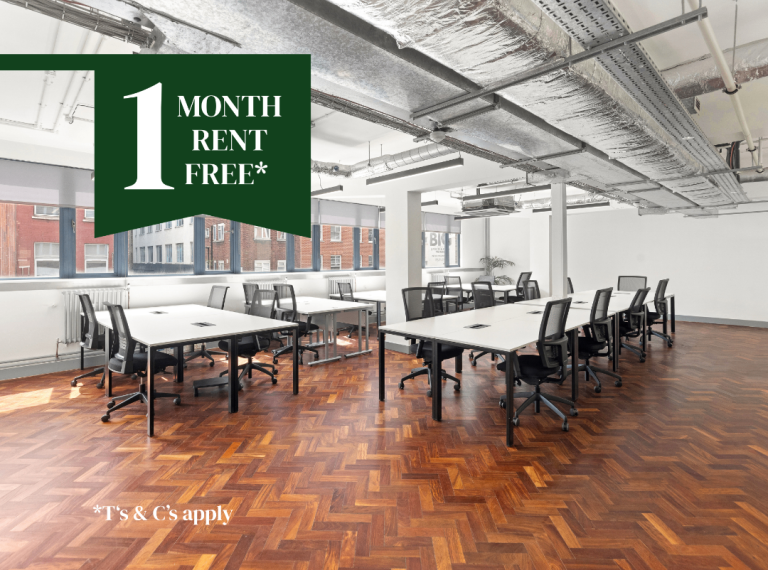 30-Desks Private Plug & Play Office | Flexible Terms | Rooftop Terrace | Old Street
