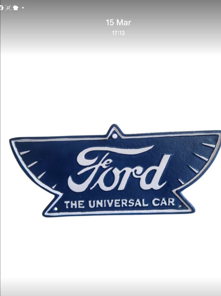 New Reproduction Ford Logo metal sign/wall plaque - Garage Sign