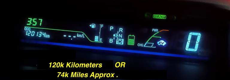 2012 Toyota PRIUS+ PLUS 1790cc Hybrid, 7 Seater, Black, 74k Mileage, BIRMINGHAM