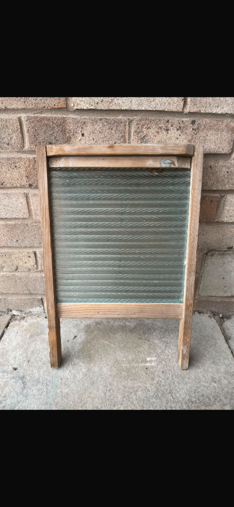 Vintage Wooden Wash Board 