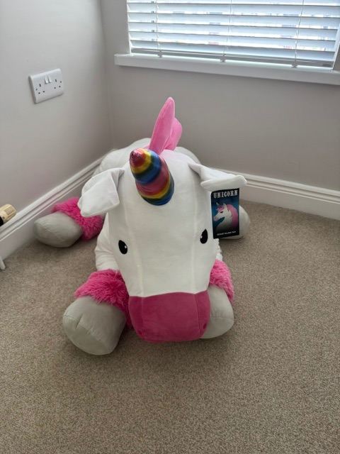 Giant Lying Unicorn Soft Toy
