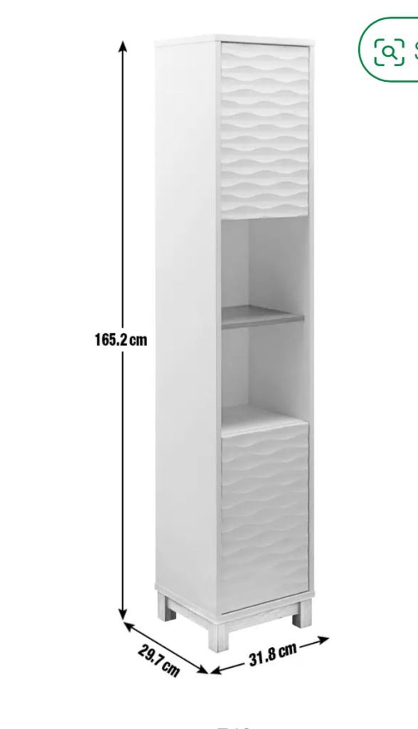 Habitat Zander Tallboy White - Bathroom cabinet 