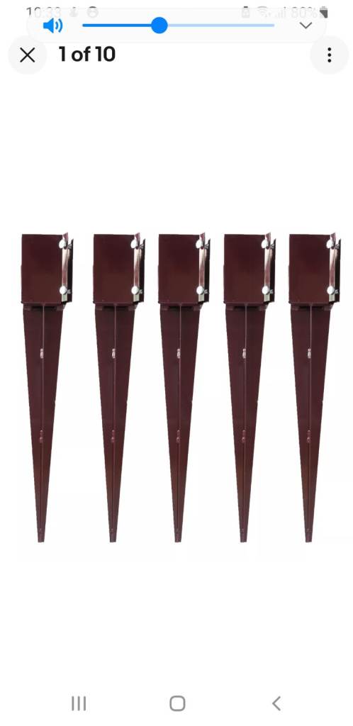 Fence metapost spike 100x100