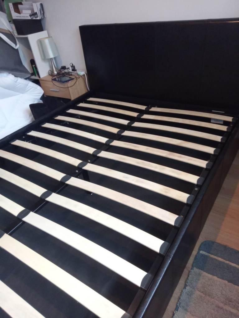 Double bed with storage