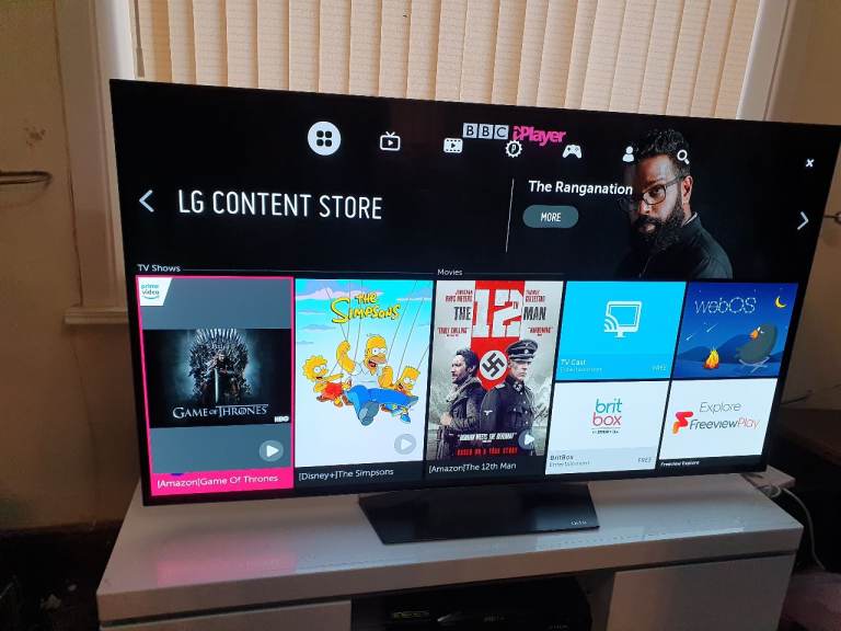 LG 55 INCH OLED55B6V OLED SMART PREMIUM 4K 3D UHD HDR TV WITH WIFI, APPS, FREEVIEW & FREESAT HD
