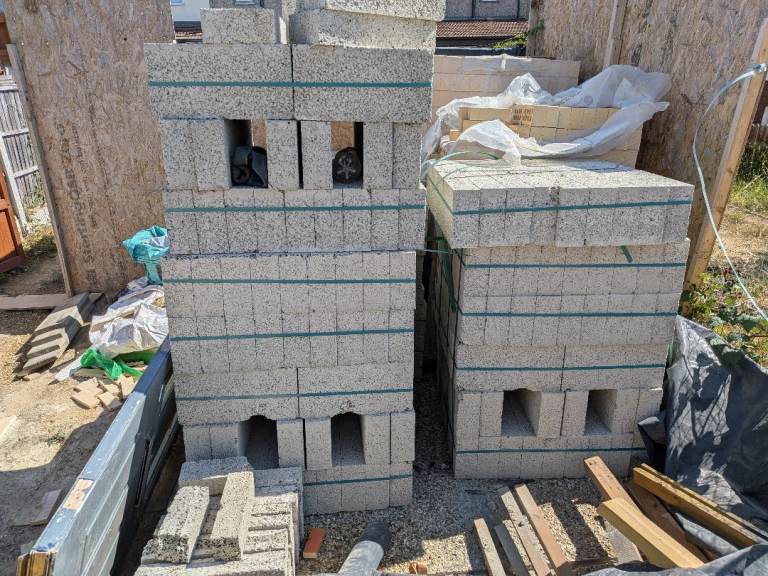 Medium Dense Concrete Blocks – Unused – Collection Only (Redbridge)