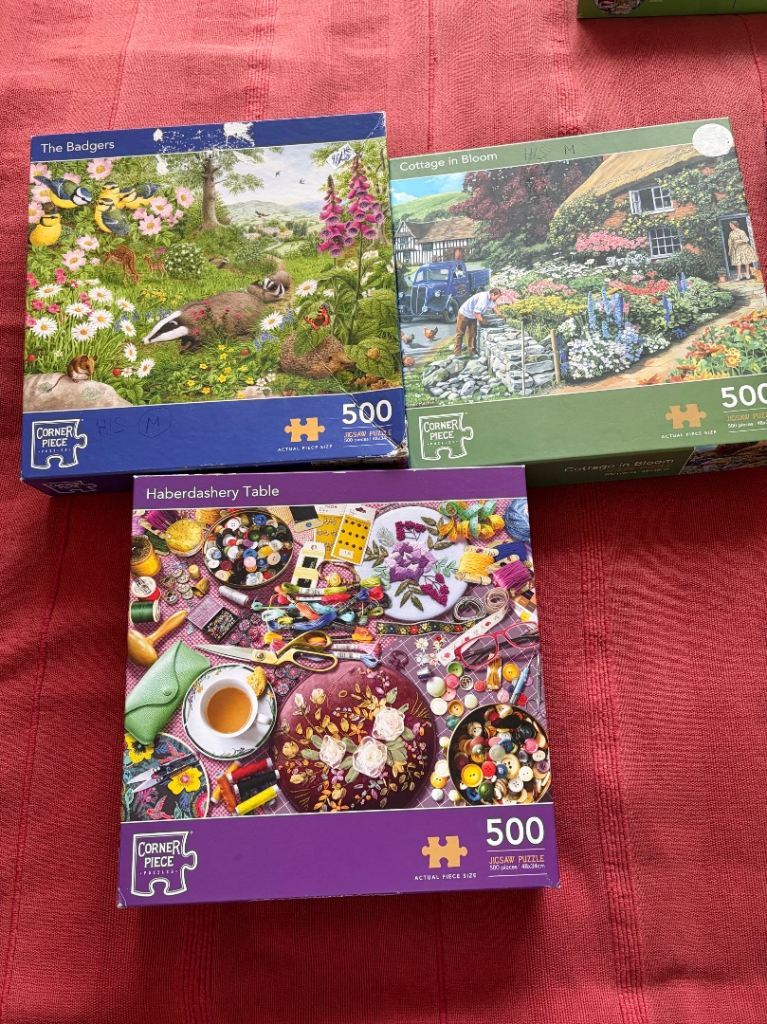 Ravensburger & Corner Piece 500-Piece Jigsaw Puzzles - Good Condition
