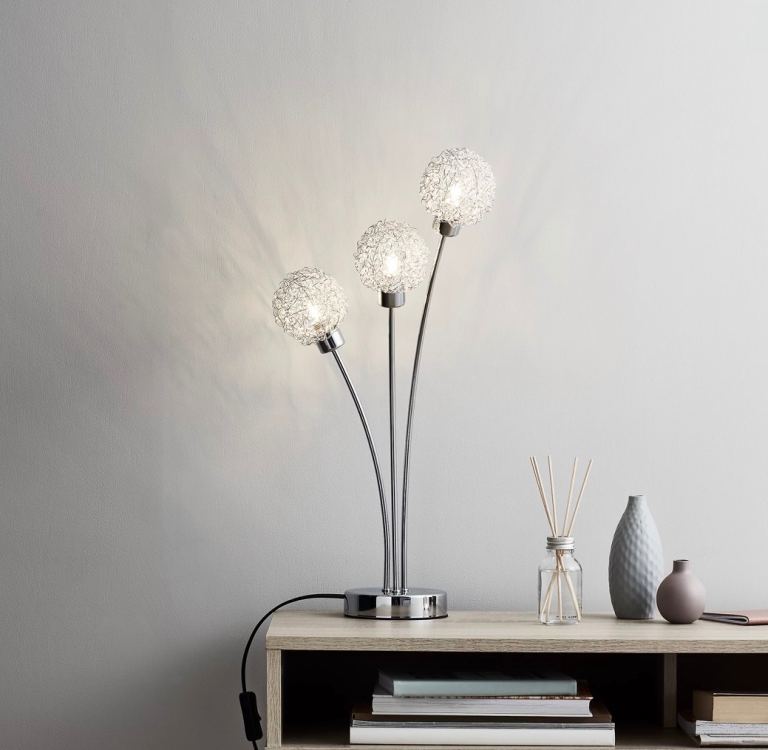 Modern Silver table light