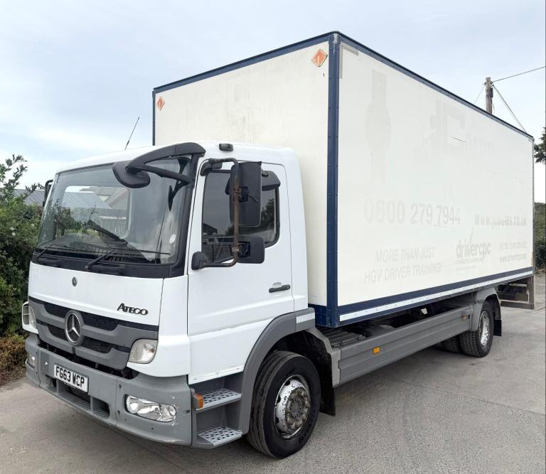 2013 MERCEDES ATEGO 1218 GRP BOX VAN 3 SEAT CAB COLUMN TAIL-LIFT 12 TON EEV