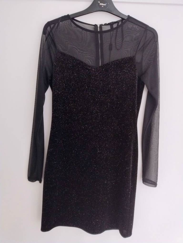 Black party mini dress size 10 Euro 38 Star by Julienmacdonald