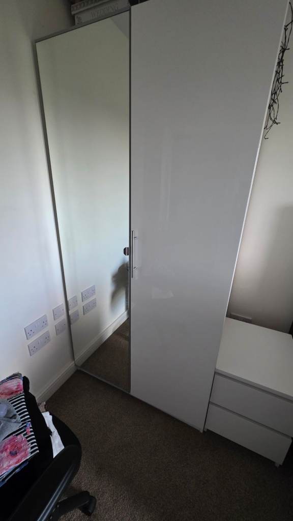 Ikea PAX Double Wardrobe (1 Metre Wide), £100.00 for Sale