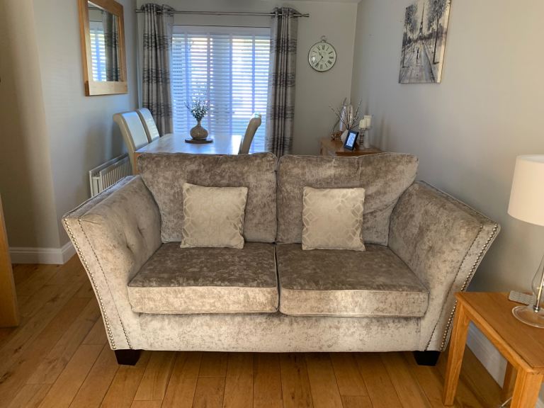 Miley Grey Grande 2 x 2 seater sofas