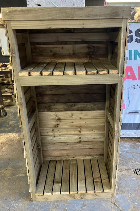 HEAVY DUTY TIMBER GARDEN LOG STORE SHED £125 INC FREE LOCAL DELIVERY CREWE