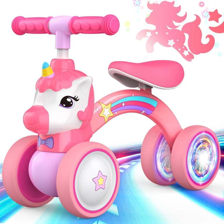 new in packaging - Unicorn Balance Bike light up Wheels 10-24 Months