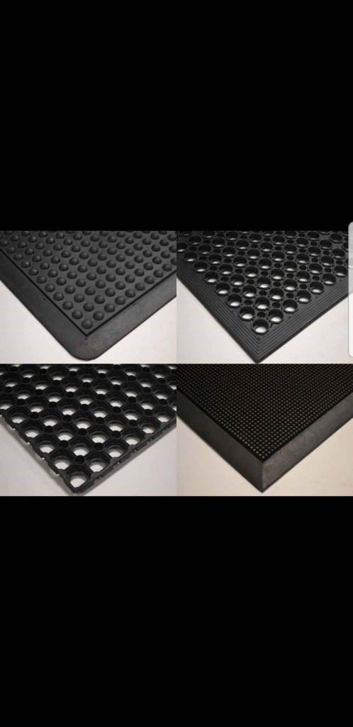 Rubber work mats anti fatigue work station flooring