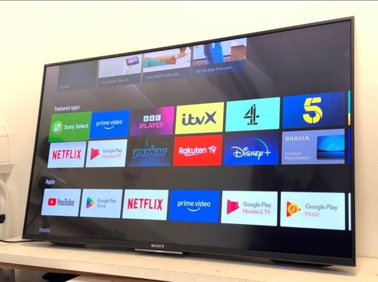 50"SONY BRAVIA ANDRIOD 4K SMART WIFI LED TV PERFECT WORKING 159£