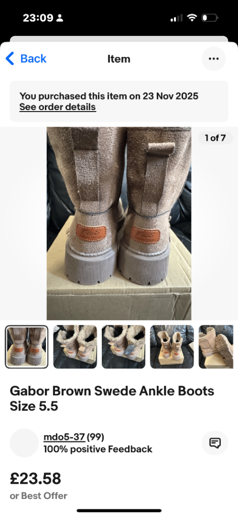 Faux swede boots 5 size