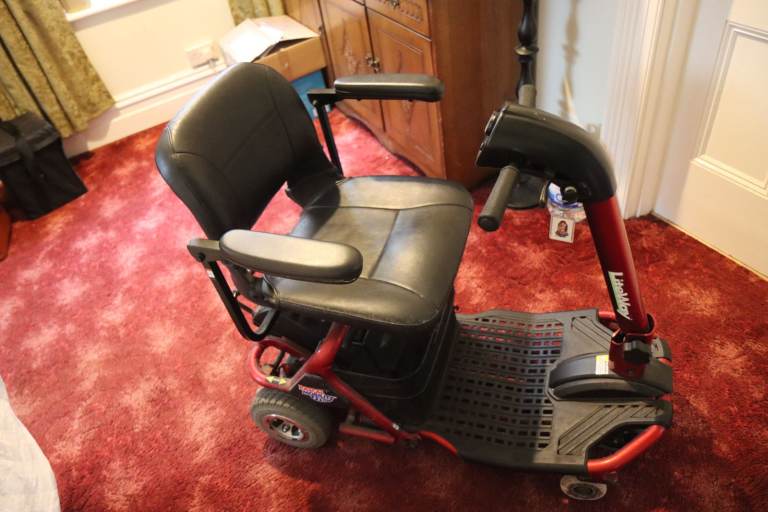 Mobility Scooter - Red and Black, Good Condition