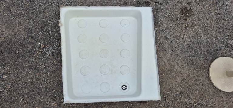 Shower tray for camper caravan motorhome boat.