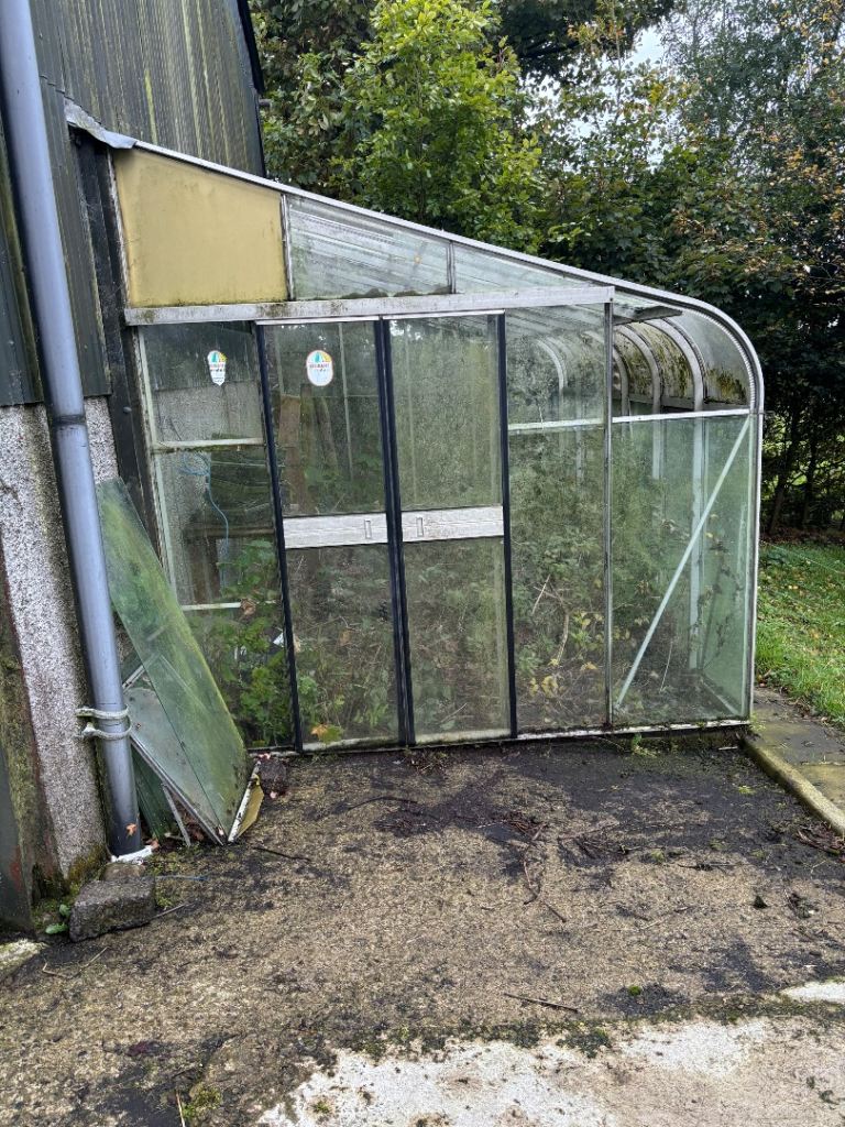 Lean to greenhouse